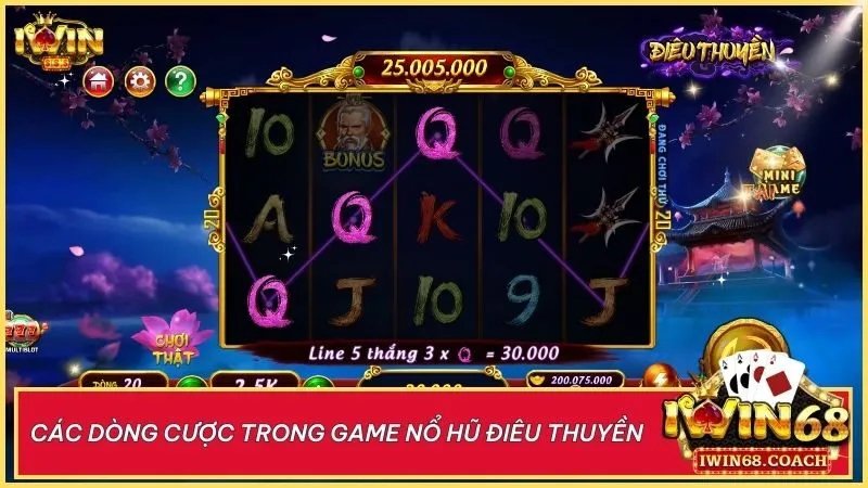 Hiểu rõ các dòng cược trong game nổ hũ Điêu Thuyền để tối ưu cơ hội thắng