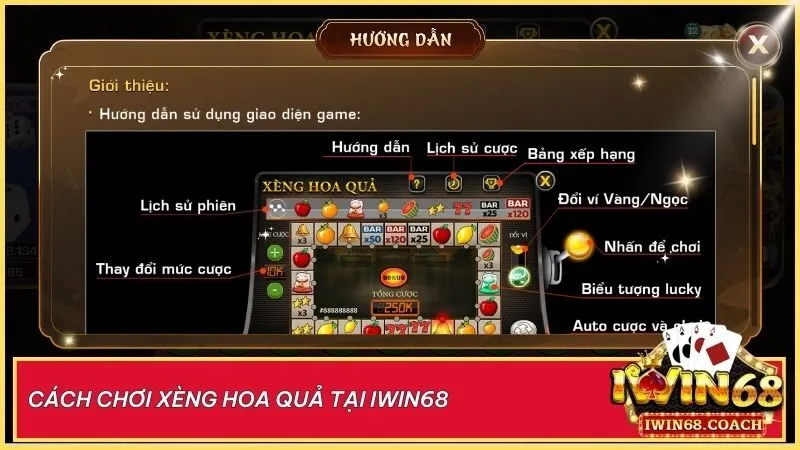 Xèng Hoa Quả tại cổng game Iwin68 – Trải nghiệm game nổ hũ hấp dẫn nhất 4 Dễ dàng làm chủ Xèng Hoa Quả tại Iwin68 chỉ trong 5 bước