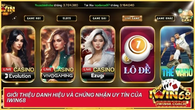 Những thành tựu nổi bật khẳng định vị thế của Iwin68