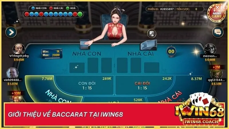 Khám phá baccarat tại Iwin68 – nơi mang đến trải nghiệm chơi bài đỉnh cao với giao diện hiện đại, luật chơi đơn giản và cơ hội thắng lớn cho mọi người chơi