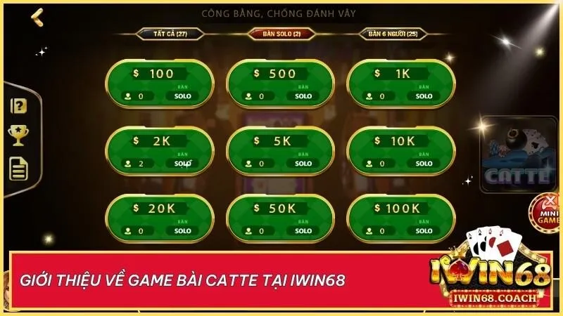 Catte tại Iwin68 – Khám phá tựa game bài hấp dẫn với luật chơi độc đáo 2 Trải nghiệm Catte đỉnh cao tại Iwin68! Chiến thuật đỉnh, giao diện mượt, cược đa dạng và bảo mật tuyệt đối