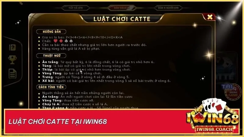 Catte tại Iwin68 – Khám phá tựa game bài hấp dẫn với luật chơi độc đáo 3 Nắm vững cách chơi, thuật ngữ quan trọng và cách tính tiền để làm chủ mọi ván bài