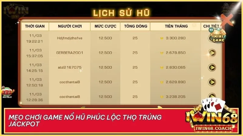 Chơi vào khung giờ ít người chơi, như sáng sớm hoặc khuya muộn, để tăng cơ hội nổ hũ