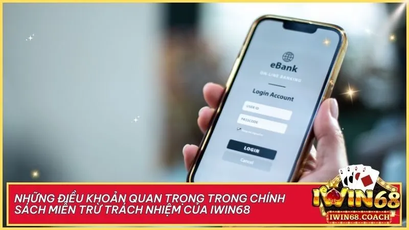 Miễn Trừ Trách Nhiệm 3 Hiểu rõ chính sách miễn trừ trách nhiệm tại Iwin68 để cá cược an toàn và minh bạch. Bảo vệ tài khoản và kiểm soát tài chính là trách nhiệm của bạn