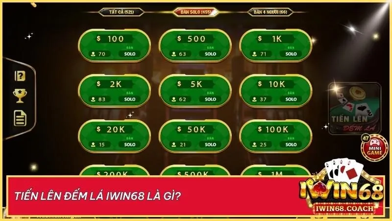 Tiến Lên Đếm Lá tại Iwin68 – Thách thức trí tuệ, tận hưởng phút giây căng thẳng và cơ hội thắng lớn trong từng ván bài kịch tính