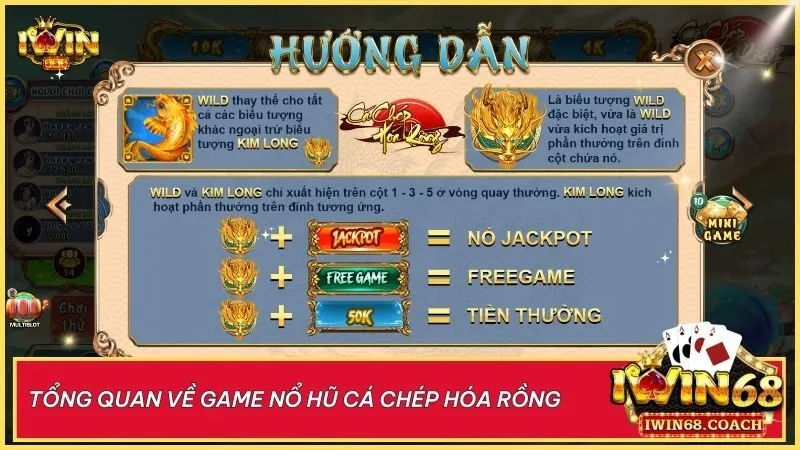 Game nổ hũ Cá Chép Hóa Rồng tại Iwin68: Trải nghiệm cá cược đầy hấp dẫn 2 Khám phá không gian huyền bí cùng game nổ hũ Cá Chép Hóa Rồng tại Iwin68