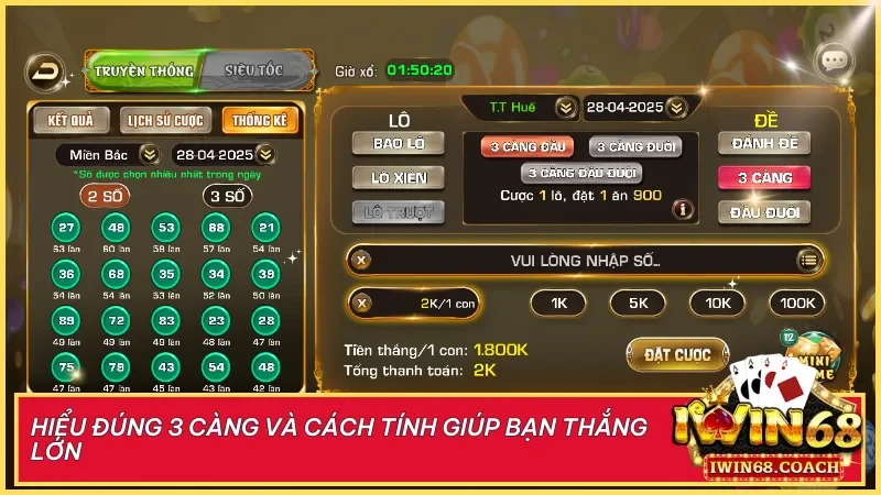 Nắm rõ cách chơi và tỷ lệ thưởng của từng khu vực sẽ giúp bạn tối ưu hóa cơ hội chiến thắng khi chơi 3 càng.