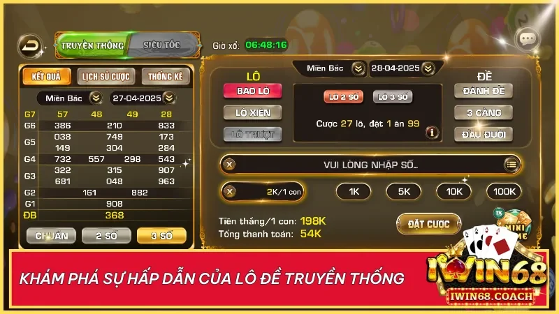 Không khí lô đề truyền thống được tái hiện sinh động với tinh thần dân gian đặc trưng